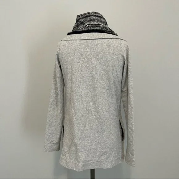 Lululemon Savasana Wrap Sweater Coal Strata Stripe - Picture 11 of 16